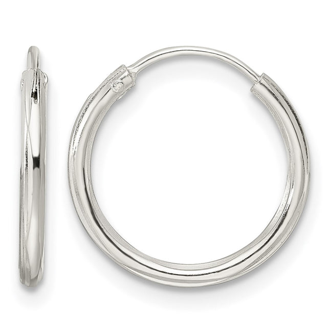 Sterling silver hoop earrings