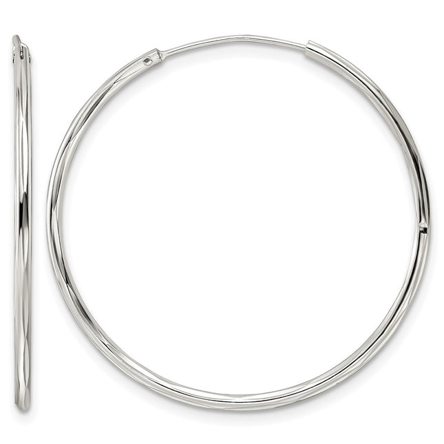 Sterling silver hoop earrings