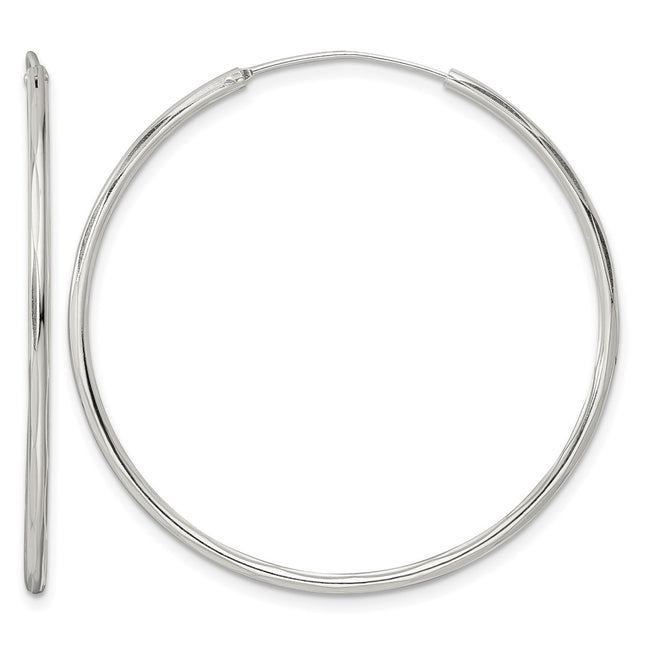 Sterling silver hoop earrings