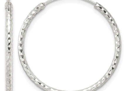 Sterling silver hoop earrings