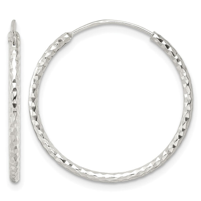 Sterling silver hoop earrings