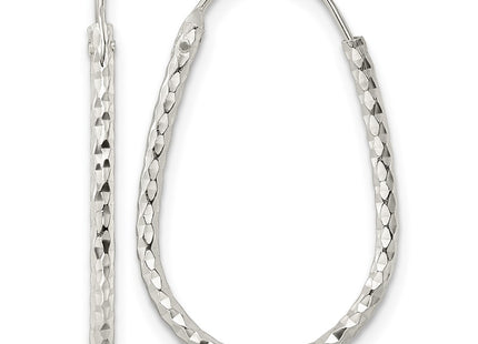 Sterling silver hoop earrings