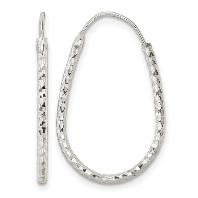 Sterling silver hoop earrings