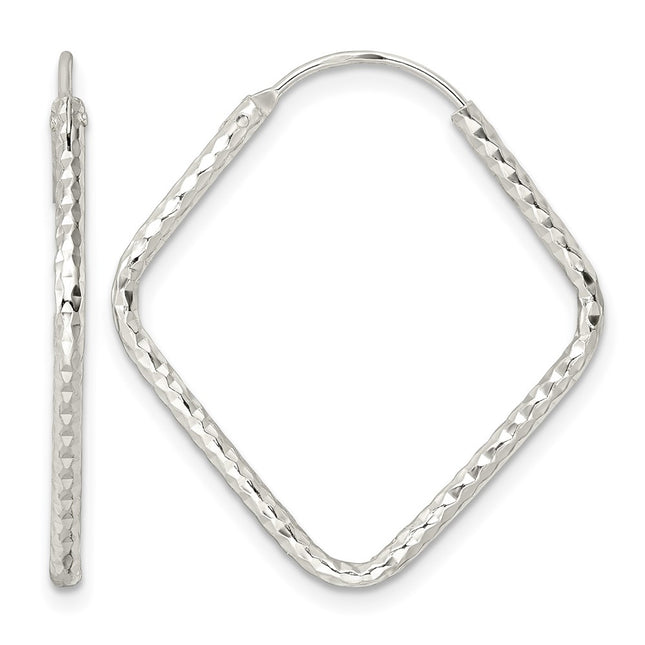 Sterling silver hoop earrings