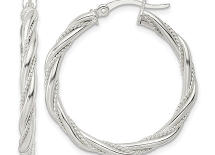 Sterling silver hoop earrings