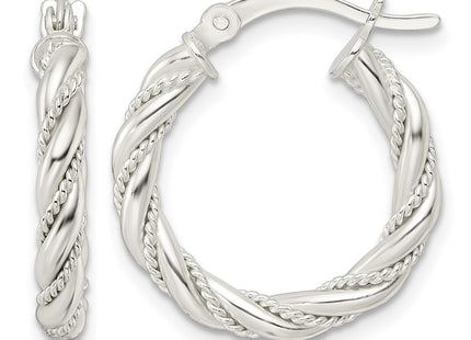Sterling silver hoop earrings