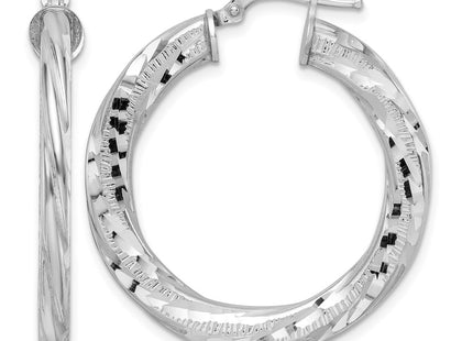 Sterling silver hoop earrings