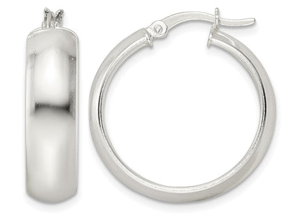 Sterling silver hoop earrings