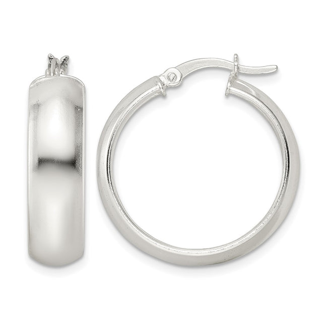Sterling silver hoop earrings