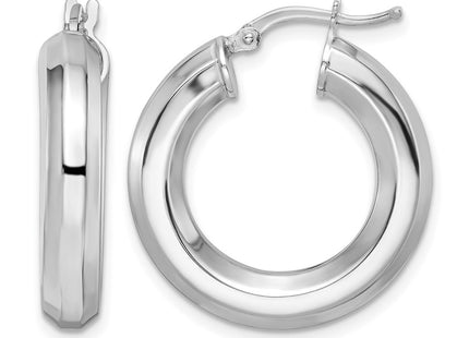 Sterling silver hoop earrings