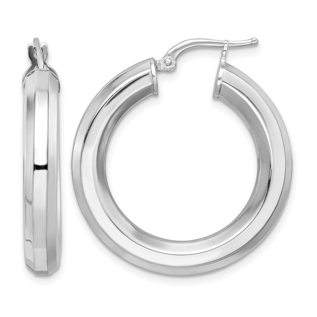 Sterling silver hoop earrings