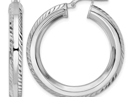 Sterling silver hoop earrings