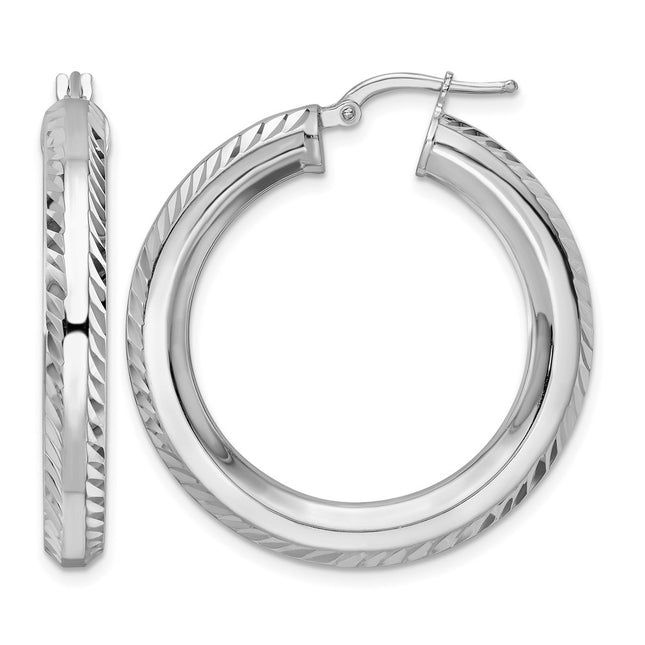 Sterling silver hoop earrings