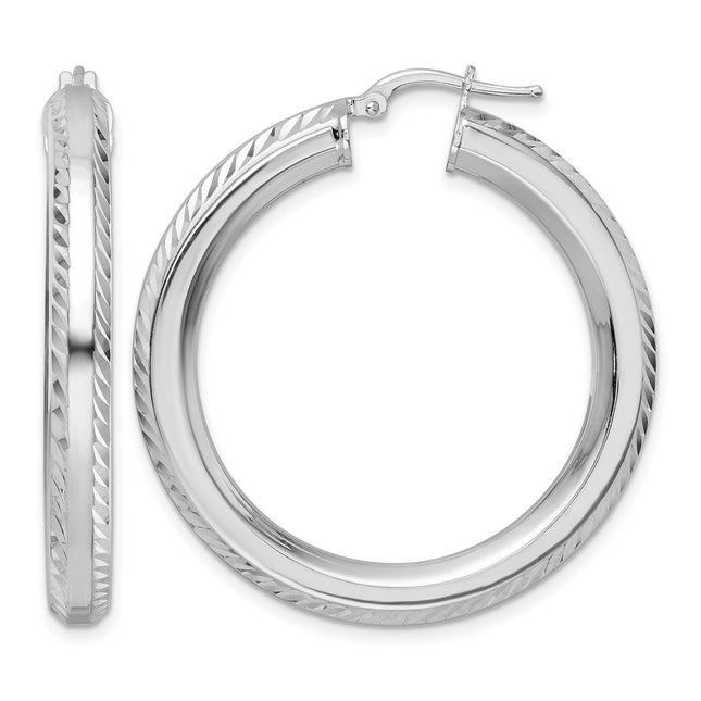 Sterling silver hoop earrings