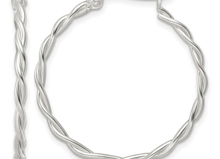 Sterling silver hoop earrings