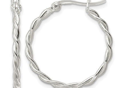 Sterling silver hoop earrings