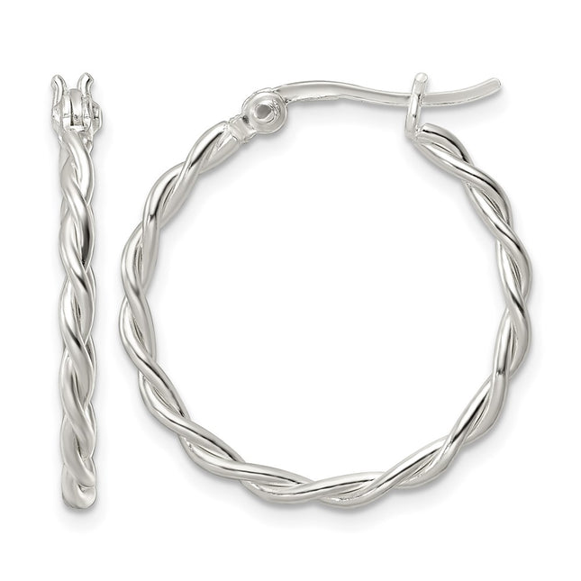 Sterling silver hoop earrings