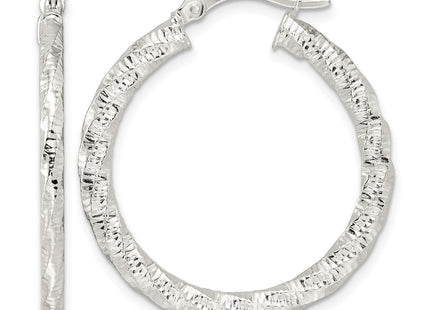 Sterling silver hoop earrings