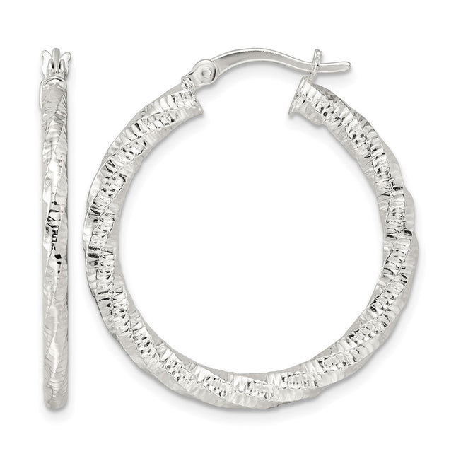 Sterling silver hoop earrings
