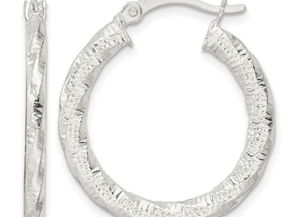 Sterling silver hoop earrings