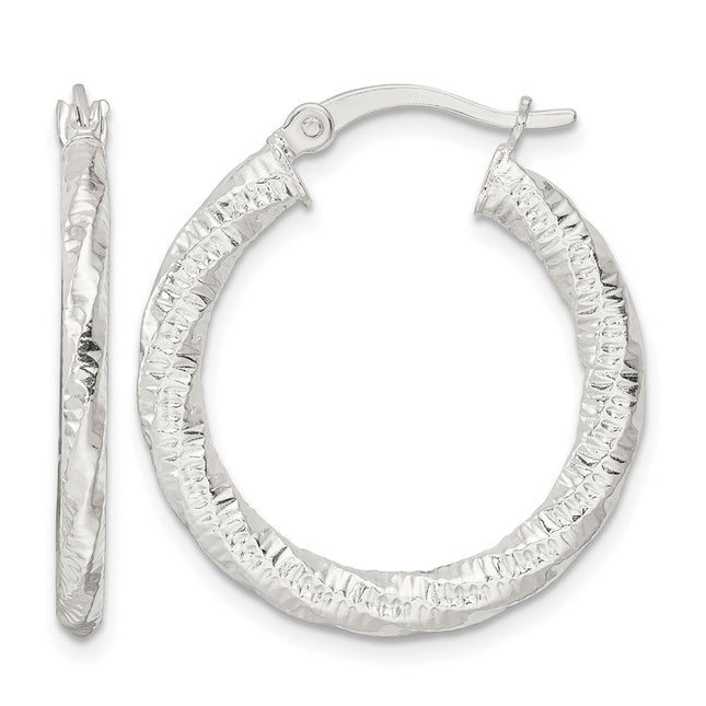 Sterling silver hoop earrings