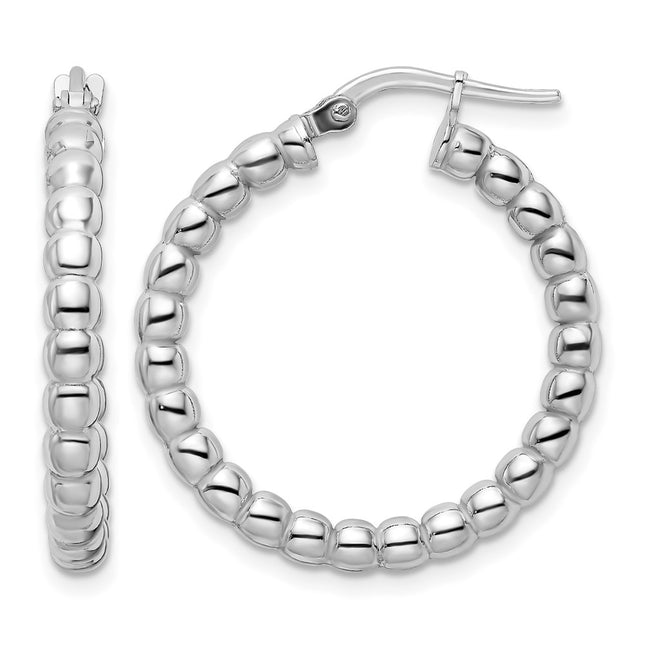 Sterling silver hoop earrings