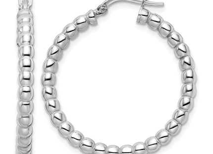 Sterling silver hoop earrings