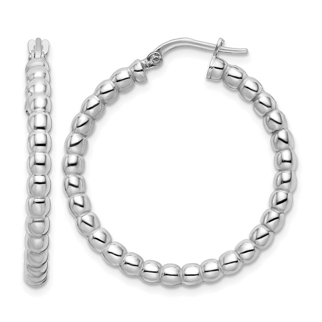 Sterling silver hoop earrings