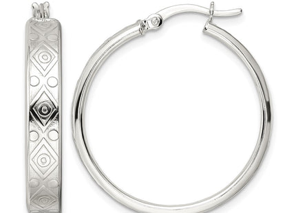 Sterling silver hoop earrings