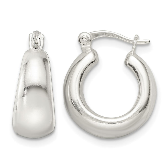 Sterling silver hoop earrings