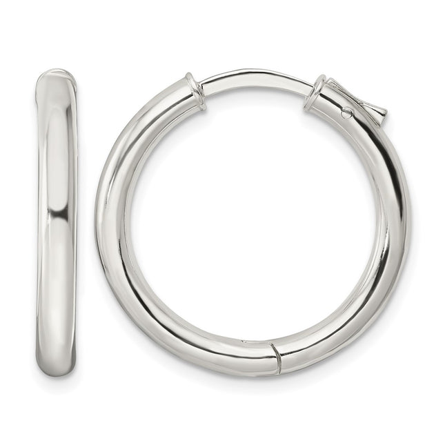 Sterling silver hoop earrings