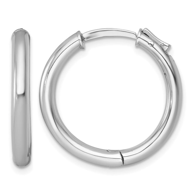 Sterling silver hoop earrings