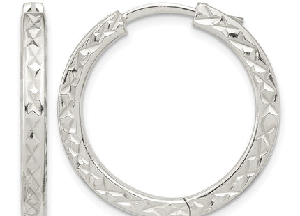 Sterling silver hoop earrings