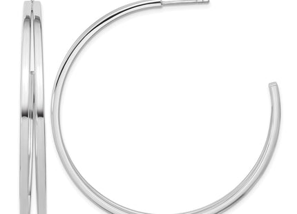 Sterling silver hoop earrings