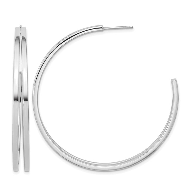Sterling silver hoop earrings
