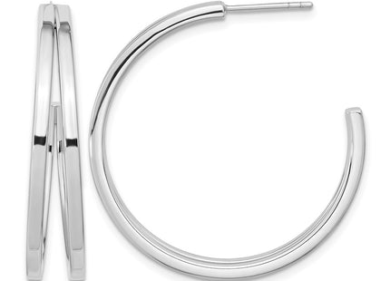 Sterling silver hoop earrings