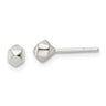 Sterling Silver Polished Geometric Shape Post Earrings