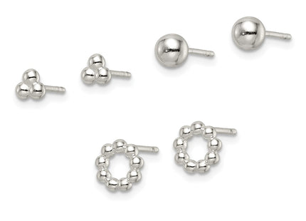 Sterling Silver Earrings Style QE15991 - Classique Jewelry Inc.