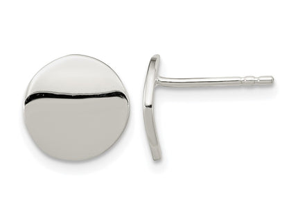 Sterling silver circle earrings
