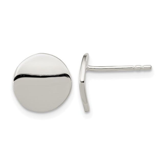 Sterling silver circle earrings