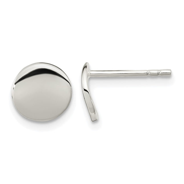 Sterling silver circle earrings