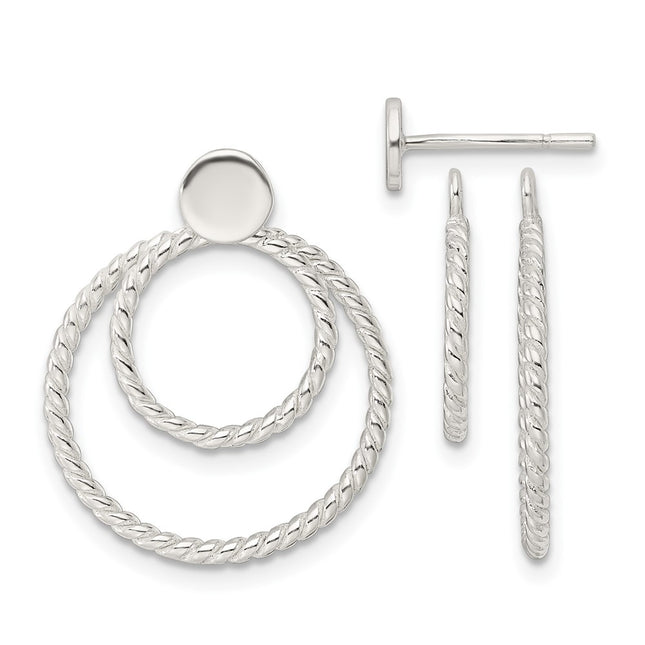 Sterling Silver Earrings Style QE16014 - Classique Jewelry Inc.