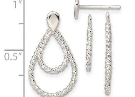 Sterling Silver Earrings Style QE16016 - Classique Jewelry Inc.