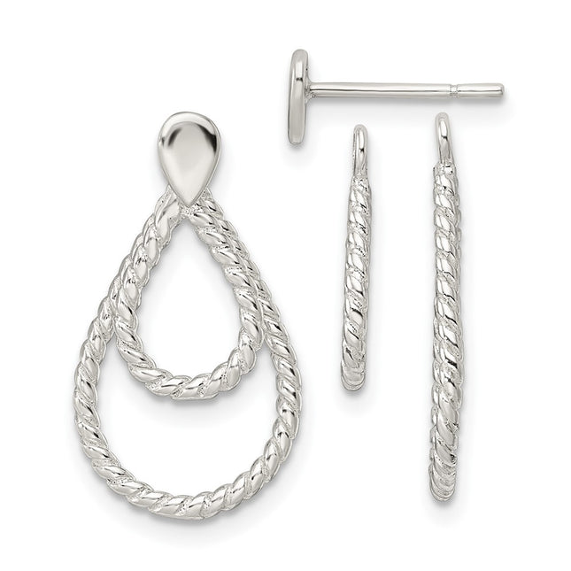 Sterling Silver Earrings Style QE16016 - Classique Jewelry Inc.