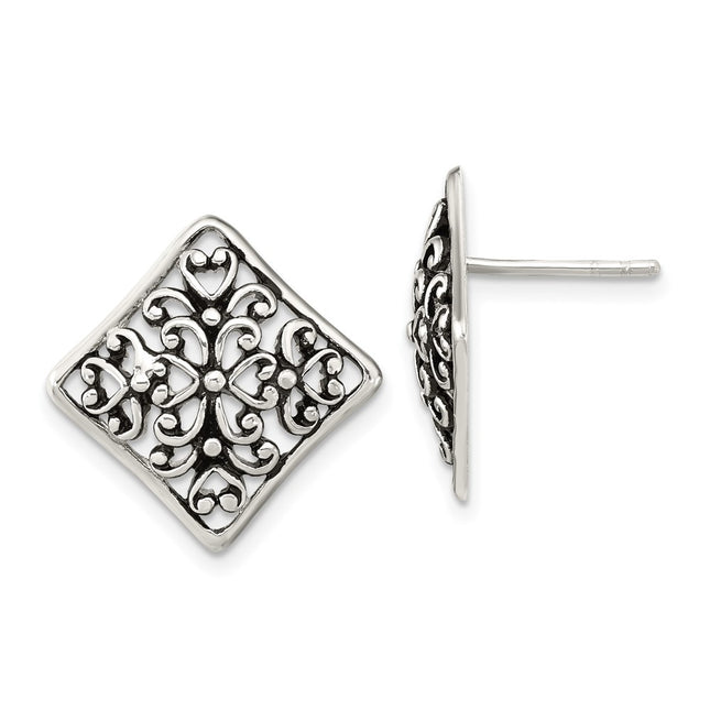 Sterling Silver Earrings Style QE16038 - Classique Jewelry Inc.