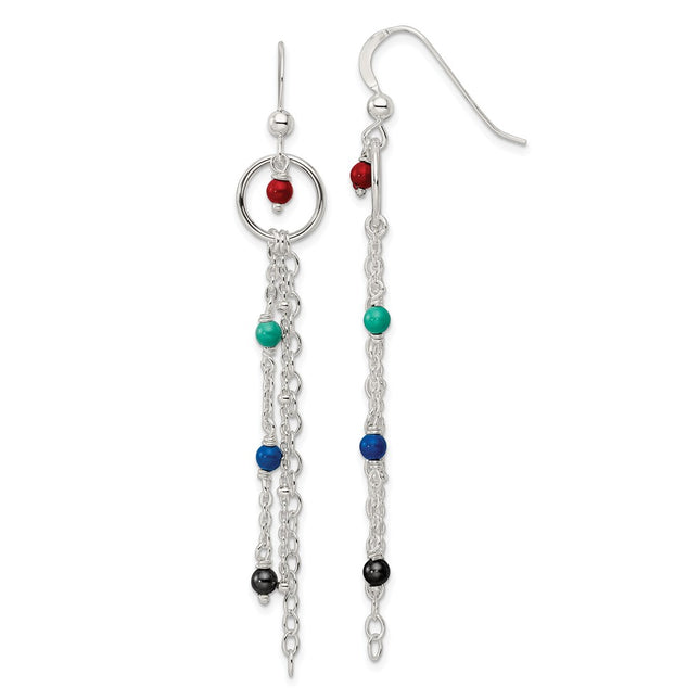 Sterling Silver Earrings Style QE16051 - Classique Jewelry Inc.