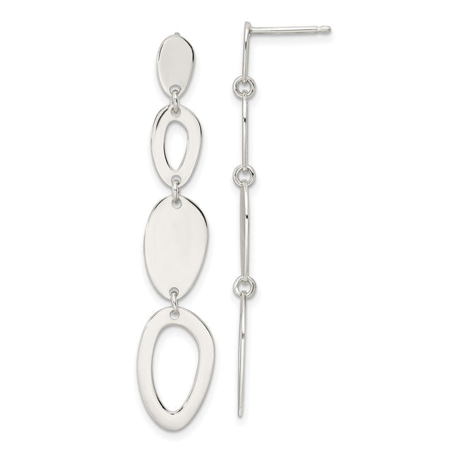 Sterling Silver Earrings Style QE16101 - Classique Jewelry Inc.