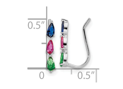 Sterling Silver Earrings Style QE16108 - Classique Jewelry Inc.