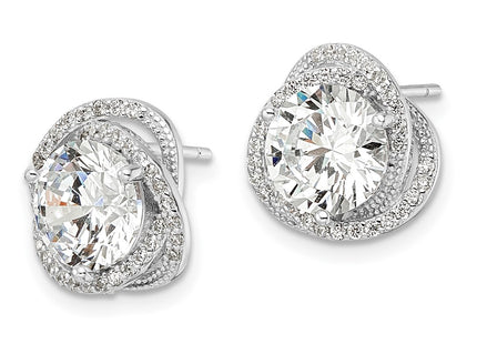 Sterling Silver Earrings Style QE16115 - Classique Jewelry Inc.