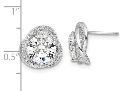 Sterling Silver Earrings Style QE16115 - Classique Jewelry Inc.